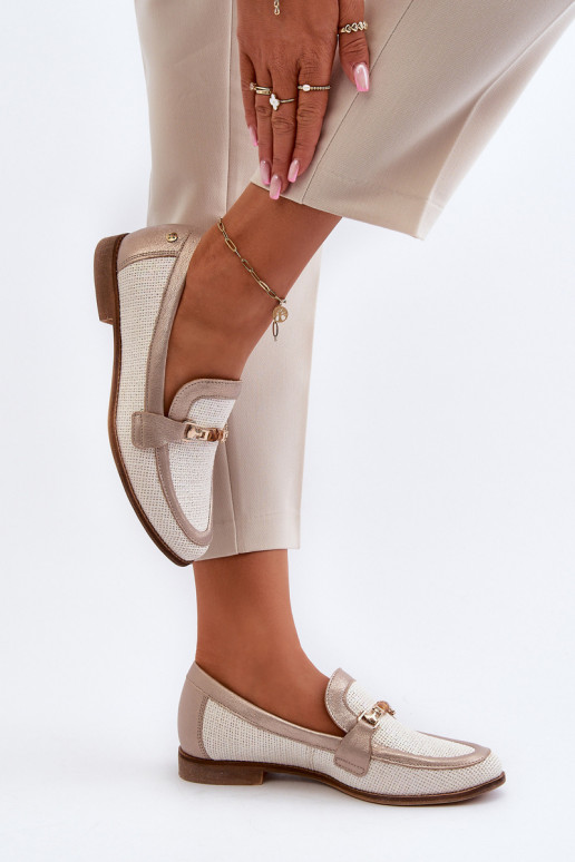 Leer Mocassins met ornamenten gouden kleur Het heeftciejka 06442-25 gouden kleur Leer Mocassins met ornamenten gouden kleur Het heeftciejka 06442-25 gouden kleur