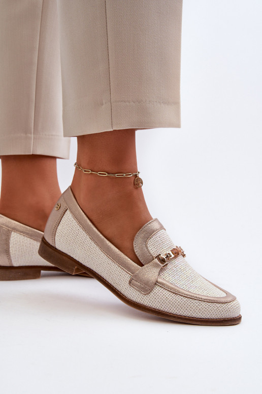 Leer Mocassins met ornamenten gouden kleur Het heeftciejka 06442-25 gouden kleur Leer Mocassins met ornamenten gouden kleur Het heeftciejka 06442-25 gouden kleur