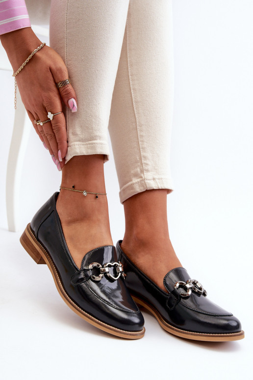 Haut Feminin Lackierte Mokassins Laura Messi 2760 Dunkelblau Haut Feminin Lackierte Mokassins Laura Messi 2760 Dunkelblau