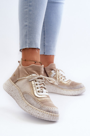 en daim chaussures Féminin Il fautciejka 06405-04 beige