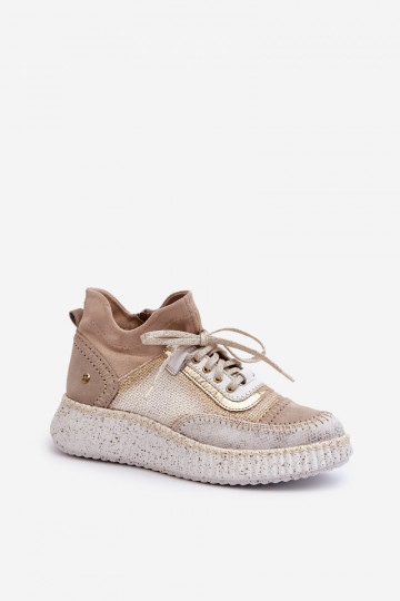 en daim chaussures Féminin Il fautciejka 06405-04 beige 2