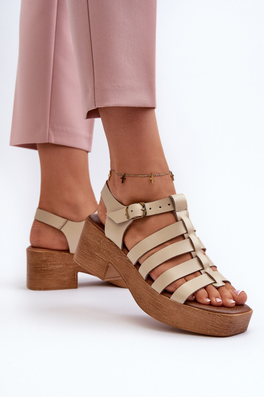 Zazoo 40410 Damensandalen Feminin Beige Zazoo 40410 Damensandalen Feminin Beige