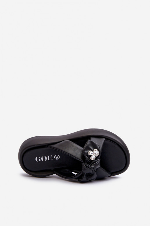 Leren pantoffels Dames met platform zInart GOE NN2N4110 Leren pantoffels Dames met platform zInart GOE NN2N4110