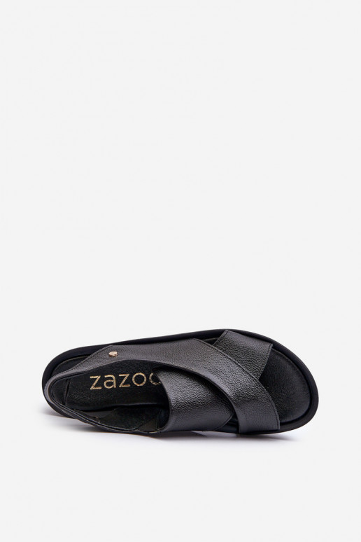 Zazoo 40256 Leer Platform sandalen zInart Zazoo 40256 Leer Platform sandalen zInart