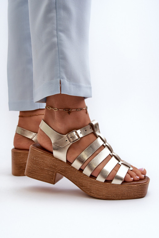 Zazoo 40410 Damensandalen Feminin goldene Farbe Zazoo 40410 Damensandalen Feminin goldene Farbe