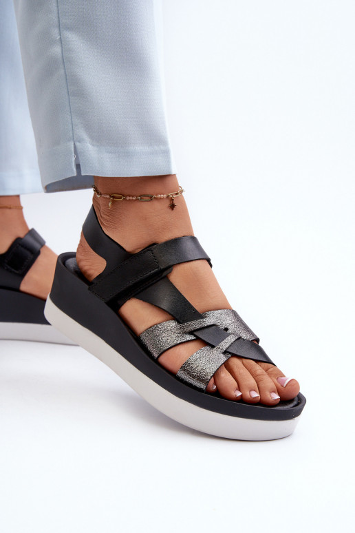 Zazoo 40397 Feminin Damensandalen mit einer Plattform schZuarze Farbe Zazoo 40397 Feminin Damensandalen mit einer Plattform schZuarze Farbe