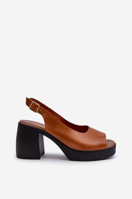 Zazoo 40376 Dames sandalen Op enorme hakken bruine kleur Zazoo 40376 Dames sandalen Op enorme hakken bruine kleur