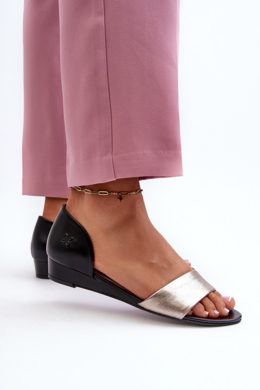 Dames sandalen Het heeftciejka 1971-67 ZInart en-gouden kleur Dames sandalen Het heeftciejka 1971-67 ZInart en-gouden kleur