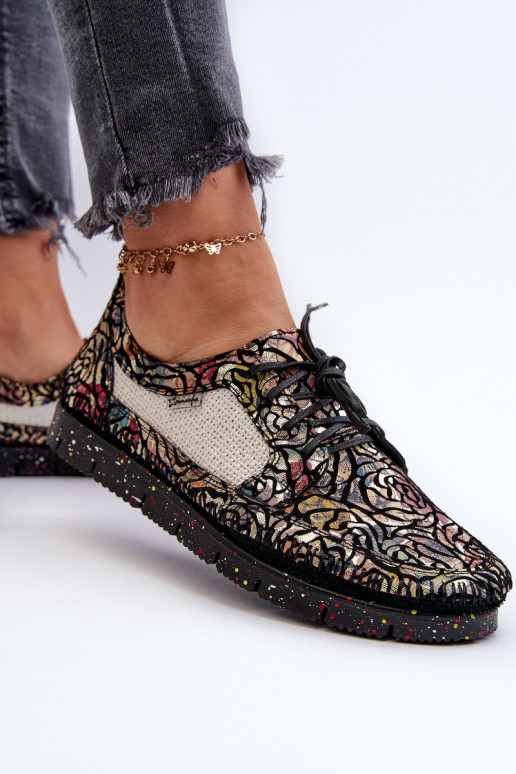 À motifs chaussures Féminin Il fautciejka 06347-01 couleur noire À motifs chaussures Féminin Il fautciejka 06347-01 couleur noire