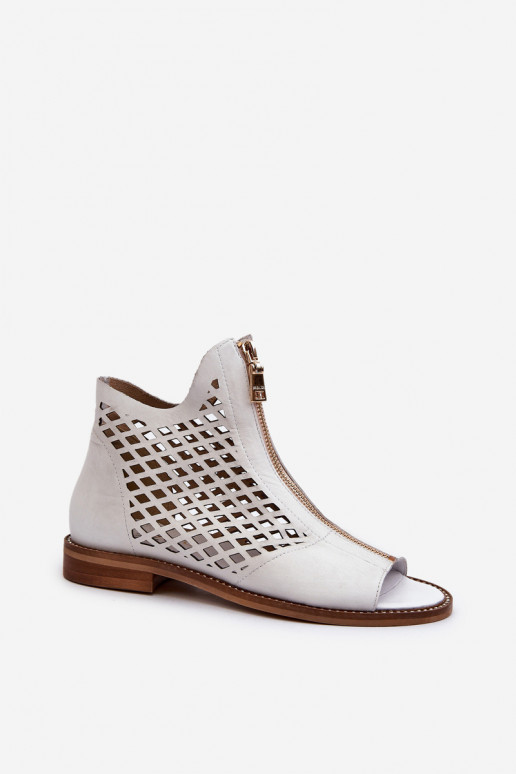 Zazoo 977/L Leer OpengeInerkte sandalen Opar het kasteel Initte kleur Zazoo 977/L Leer OpengeInerkte sandalen Opar het kasteel Initte kleur