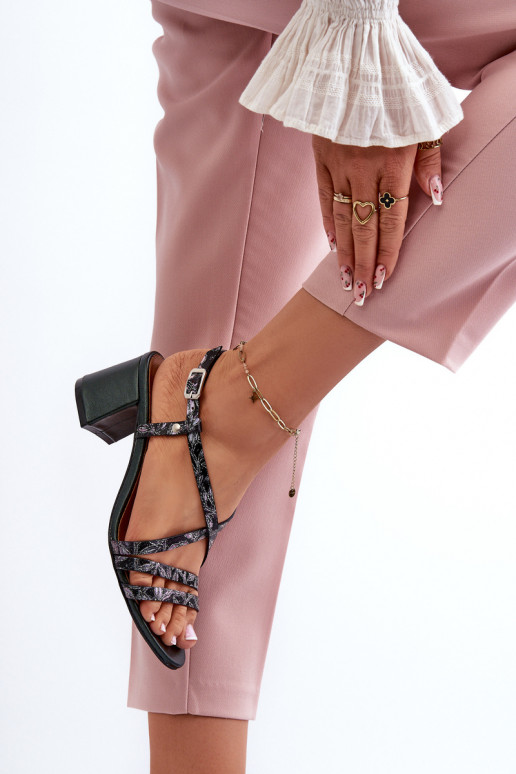 Damensandalen mit niedrigen Absätzen Es mussciejka 06653-09 Khaki-Farbe-Farbe Damensandalen mit niedrigen Absätzen Es mussciejka 06653-09 Khaki-Farbe-Farbe