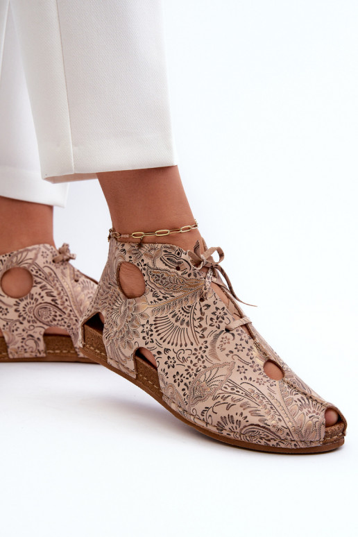 À motifs Peau Bottes Il fautciejka 03426-02 beige À motifs Peau Bottes Il fautciejka 03426-02 beige