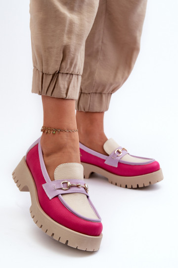 Zazoo 3475 Peau Féminin Mocassins beige
