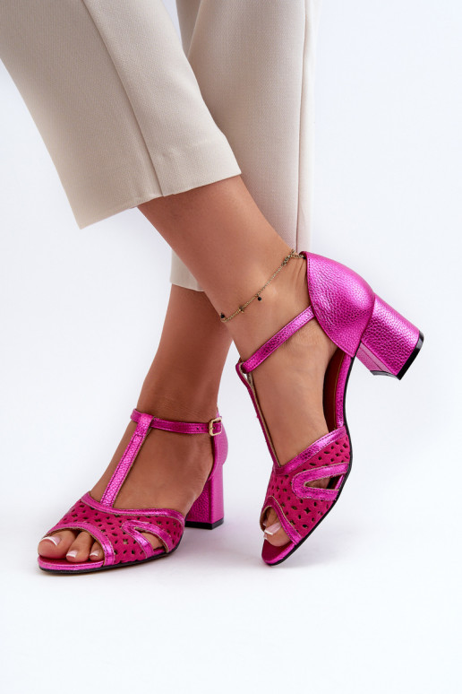 des sandales Peau Féminin avec des talons Il fautciejka 06551-15 couleur rose des sandales Peau Féminin avec des talons Il fautciejka 06551-15 couleur rose