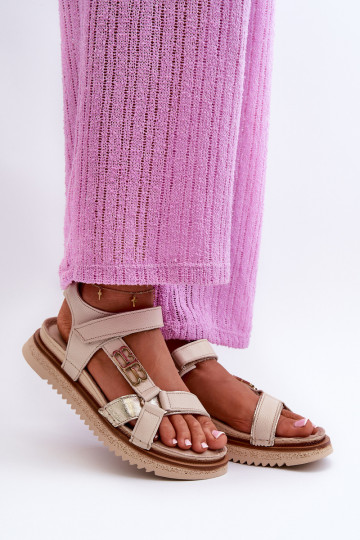 Zazoo 50103 Féminin Sandales pour femmes avec une plateforme beige 2