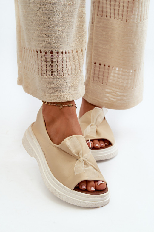 Zazoo 2939 Sandales pour femmes Féminin avec des rubans couleur ivoire Zazoo 2939 Sandales pour femmes Féminin avec des rubans couleur ivoire