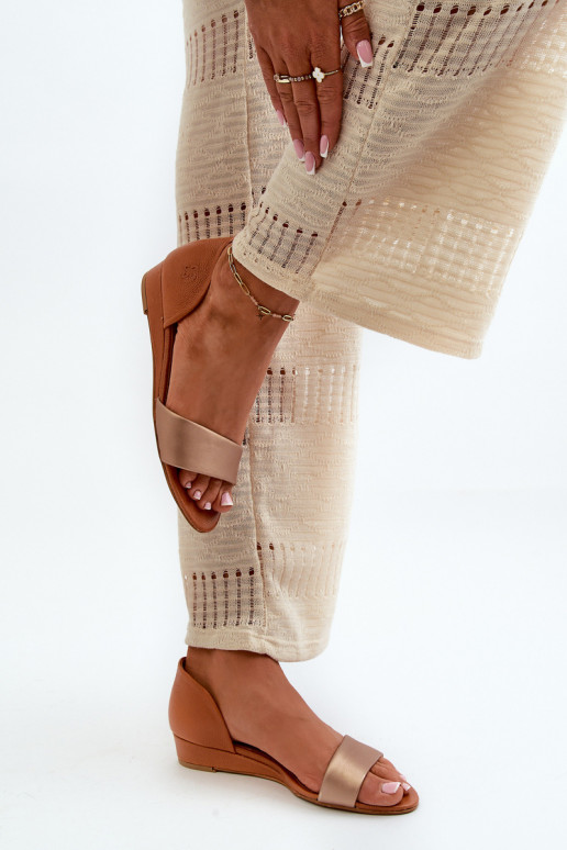 Dames sandalen Het heeftciejka 1971-68 bruin-gouden kleur Dames sandalen Het heeftciejka 1971-68 bruin-gouden kleur