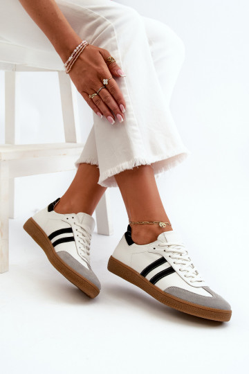 Zazoo N1068 Peau Faible Chaussures modèle baskets Féminin couleur blanche