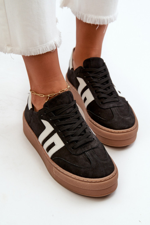 Zazoo N1095S2 Sneakers model schoenen Leer Dames met platform zInart Zazoo N1095S2 Sneakers model schoenen Leer Dames met platform zInart