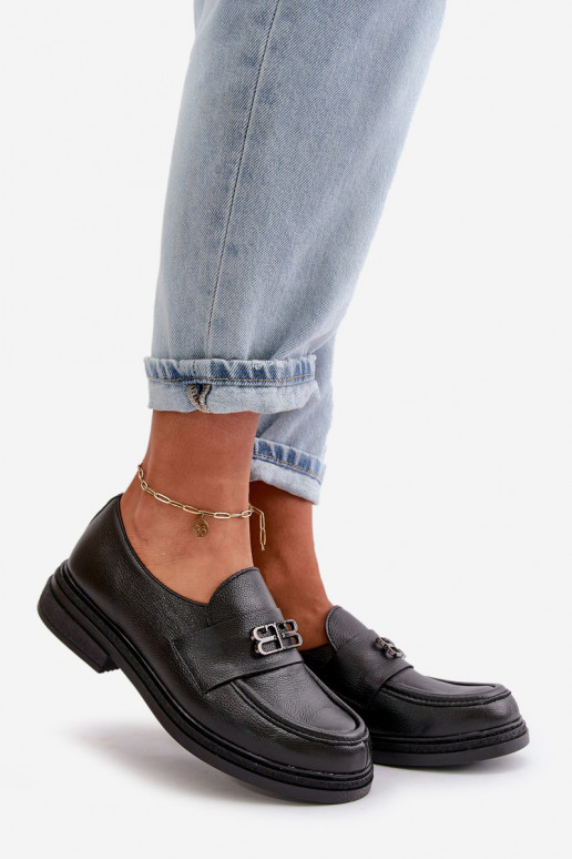 Zazoo 20174 Leer Elegante stijl schoenen Dames met brede hakken zInart Zazoo 20174 Leer Elegante stijl schoenen Dames met brede hakken zInart