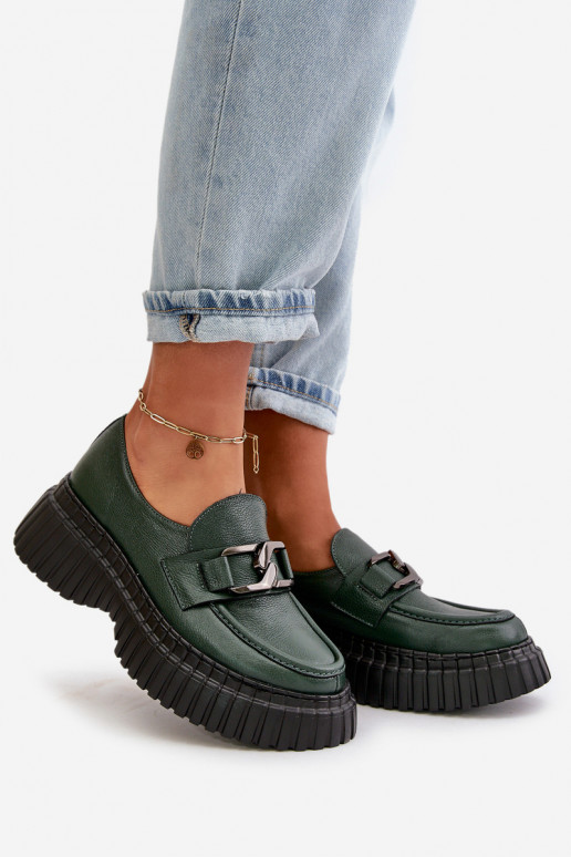 Zazoo 20176 schoenen dames mocassins Gemaakt van natuurlijk leer kaki kleuren Zazoo 20176 schoenen dames mocassins Gemaakt van natuurlijk leer kaki kleuren