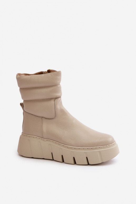 Zazoo 60512 Bottines femme en cuir naturel Au Château réchauffer avec du feutre couleur ivoire Zazoo 60512 Bottines femme en cuir naturel Au Château réchauffer avec du feutre couleur ivoire