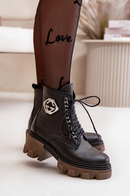 Zazoo 60376 Peau réchauffer Bottes avec fermetures éclair couleur noire