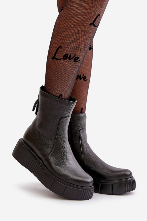 Zazoo 60369 Bottes pour femmes avec une plateforme couleur noire Zazoo 60369 Bottes pour femmes avec une plateforme couleur noire