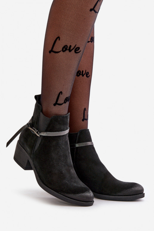 Zazoo 60478 Chaussures en daim avec des talons réchauffer Fixé Au Château couleur noire Zazoo 60478 Chaussures en daim avec des talons réchauffer Fixé Au Château couleur noire