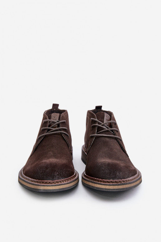 Chaussures en daim Mâle avec des lacets Big Star OO174145 marron foncé Chaussures en daim Mâle avec des lacets Big Star OO174145 marron foncé
