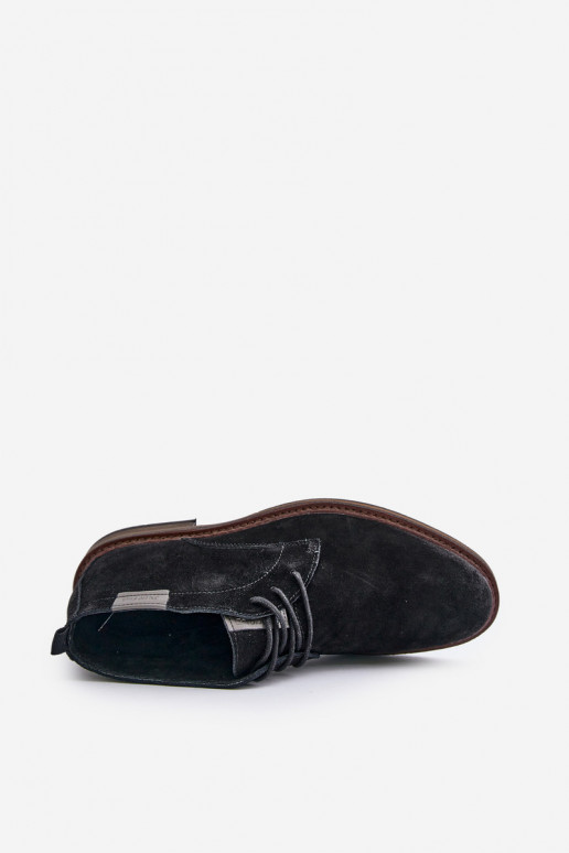 INildlederschuhe Männlich mit Schnürsenkeln Big Star OO174146 schZuarze Farbe