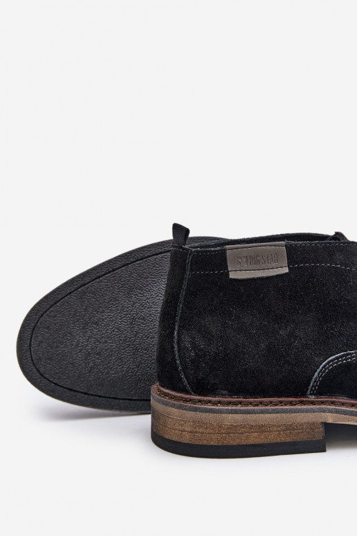 Chaussures en daim Mâle avec des lacets Big Star OO174146 couleur noire