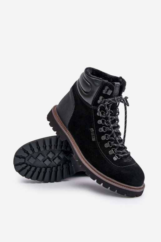 en daim réchauffer Bottes chaussures Mâle Big Star OO174643 Hi-Poly System couleur noire en daim réchauffer Bottes chaussures Mâle Big Star OO174643 Hi-Poly System couleur noire