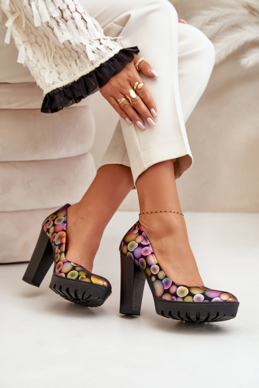 Peau Chaussures avec des talons Il fautciejka 02629-39 Couleurs différentes Peau Chaussures avec des talons Il fautciejka 02629-39 Couleurs différentes