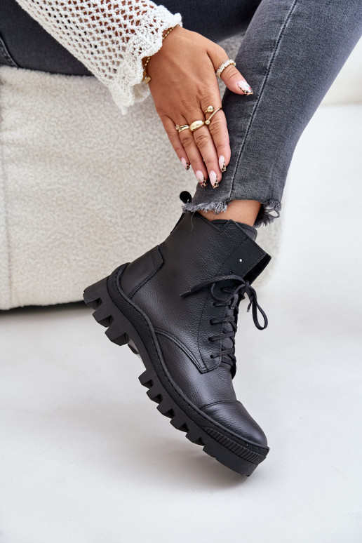 Zazoo 2831 Damenstiefel Aus Ermöglichtturleder schZuarze Farbe