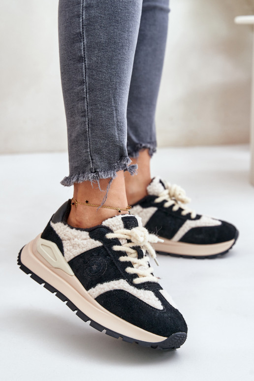 réchauffer Chaussures modèle baskets Féminin Peau Big Star OO274A318 HI-POLY SYSTEM couleur noire réchauffer Chaussures modèle baskets Féminin Peau Big Star OO274A318 HI-POLY SYSTEM couleur noire