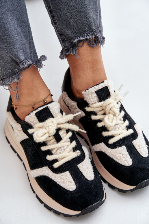 réchauffer Chaussures modèle baskets Féminin Peau Big Star OO274A318 HI-POLY SYSTEM couleur noire réchauffer Chaussures modèle baskets Féminin Peau Big Star OO274A318 HI-POLY SYSTEM couleur noire