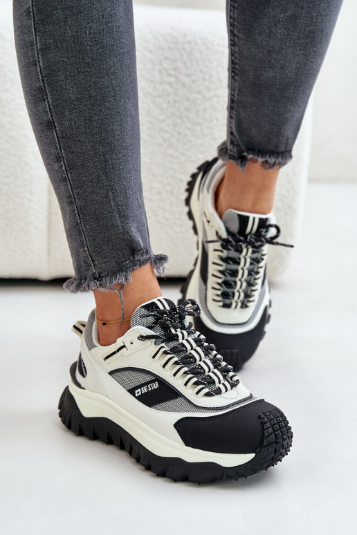 Leer Sneakers model schoenen Dames met platform Big Star OO274A220 HI-POLY SYSTEM INit-zInart Leer Sneakers model schoenen Dames met platform Big Star OO274A220 HI-POLY SYSTEM INit-zInart