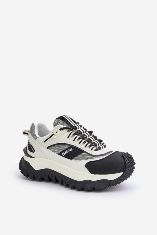 Haut Sneakers Stilvollllschuhe Feminin mit einer Plattform Big Star OO274A220 HI-POLY SYSTEM INeiß-schZuarze Farbe Haut Sneakers Stilvollllschuhe Feminin mit einer Plattform Big Star OO274A220 HI-POLY SYSTEM INeiß-schZuarze Farbe