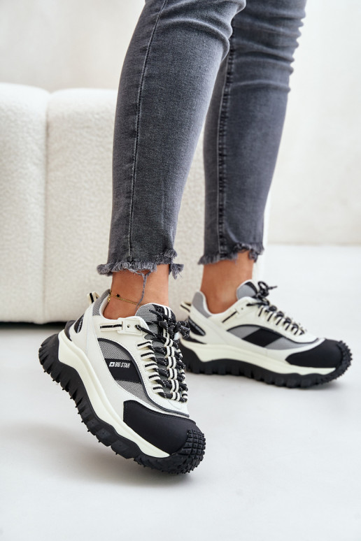 Leer Sneakers model schoenen Dames met platform Big Star OO274A220 HI-POLY SYSTEM INit-zInart Leer Sneakers model schoenen Dames met platform Big Star OO274A220 HI-POLY SYSTEM INit-zInart