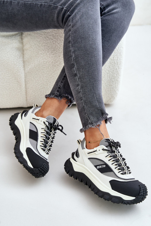 Leer Sneakers model schoenen Dames met platform Big Star OO274A220 HI-POLY SYSTEM INit-zInart Leer Sneakers model schoenen Dames met platform Big Star OO274A220 HI-POLY SYSTEM INit-zInart