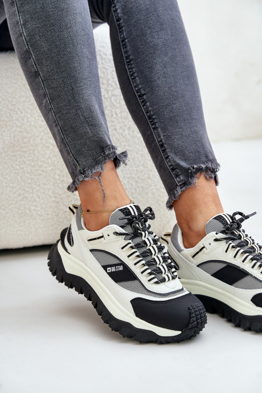 Leer Sneakers model schoenen Dames met platform Big Star OO274A220 HI-POLY SYSTEM INit-zInart Leer Sneakers model schoenen Dames met platform Big Star OO274A220 HI-POLY SYSTEM INit-zInart