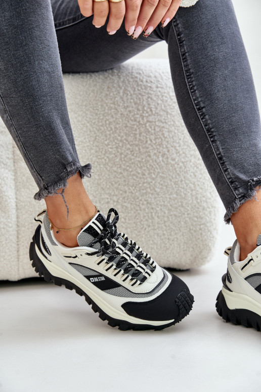 Leer Sneakers model schoenen Dames met platform Big Star OO274A220 HI-POLY SYSTEM INit-zInart Leer Sneakers model schoenen Dames met platform Big Star OO274A220 HI-POLY SYSTEM INit-zInart