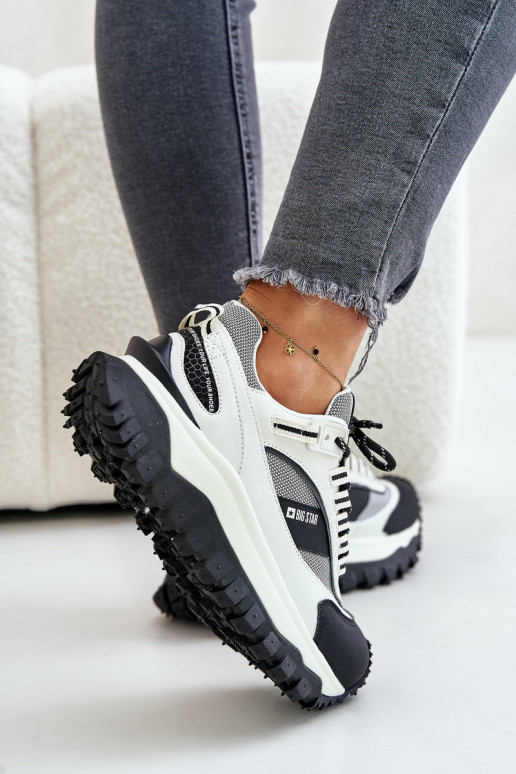 Leer Sneakers model schoenen Dames met platform Big Star OO274A220 HI-POLY SYSTEM INit-zInart Leer Sneakers model schoenen Dames met platform Big Star OO274A220 HI-POLY SYSTEM INit-zInart