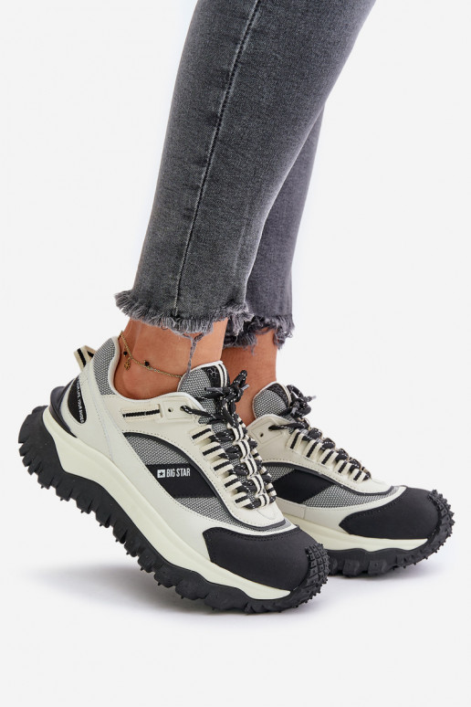 Leer Sneakers model schoenen Dames met platform Big Star OO274A220 HI-POLY SYSTEM INit-zInart Leer Sneakers model schoenen Dames met platform Big Star OO274A220 HI-POLY SYSTEM INit-zInart