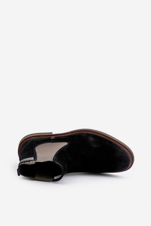 en daim bottes élégantes Mâle Big Star OO174154 couleur noire en daim bottes élégantes Mâle Big Star OO174154 couleur noire