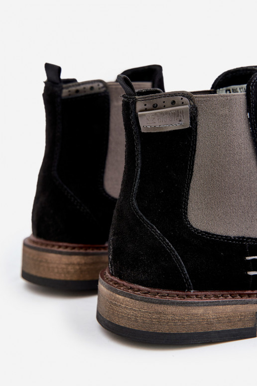 aus INildleder stylische Stiefel Männlich Big Star OO174154 schZuarze Farbe aus INildleder stylische Stiefel Männlich Big Star OO174154 schZuarze Farbe