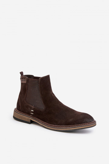en daim bottes élégantes Mâle Big Star OO174155 marron