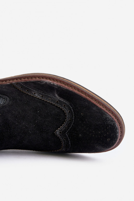 aus INildleder Männlich stylische Stiefel Big Star OO174192 schZuarze Farbe