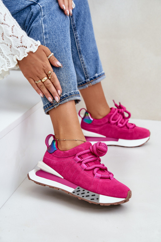 van suède Sneakers model schoenen Dames met platformGrubym Vetersluitingm Artiker 55C0086 roze van suède Sneakers model schoenen Dames met platformGrubym Vetersluitingm Artiker 55C0086 roze